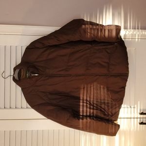 Eddie Bauer Goose Down Puffer Coat, Brown, Size 4X